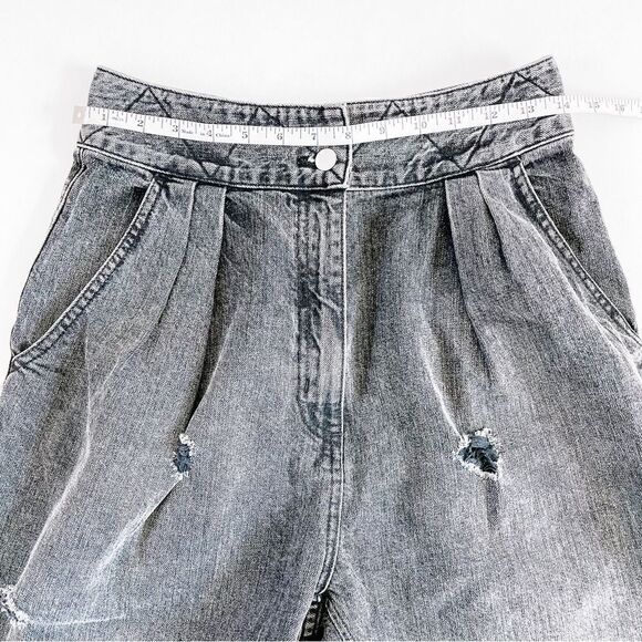 Rachel Comey Gypsy Couture Distressed Frayed Pleated High Rise Jeans Rare Sz 6 - Picture 5 of 9